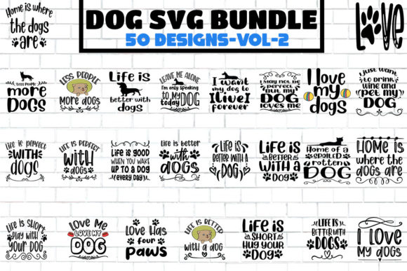 50 Dog SVG Cut Bundle-Vol-2