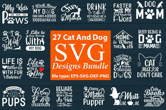 Cat and Dog SVG Design Bundle