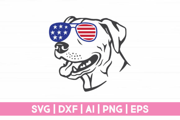 Dog SVG 4th of July SVG File