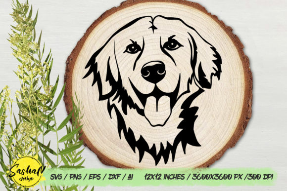 Golden Retriever SVG File, Dog SVG