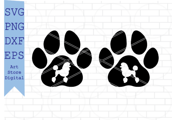 Poodle Paw SVG, Poodle Dog SVG